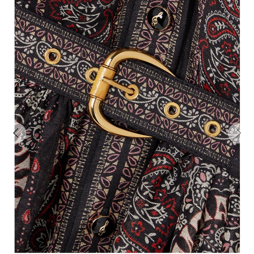 Zimmermann Matchmaker Paisley Print Belted Mini Dress - Picture 2 of 6